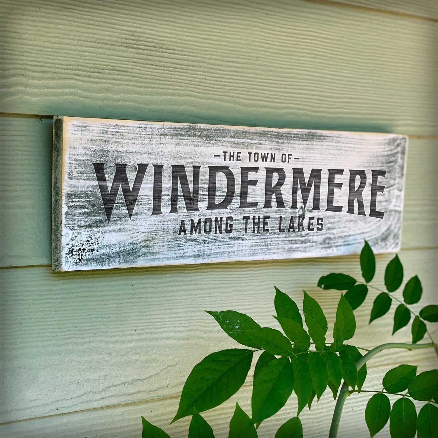 Windermere FL - Handcrafted Artisan Wood Sign - A. B. Newton and Company