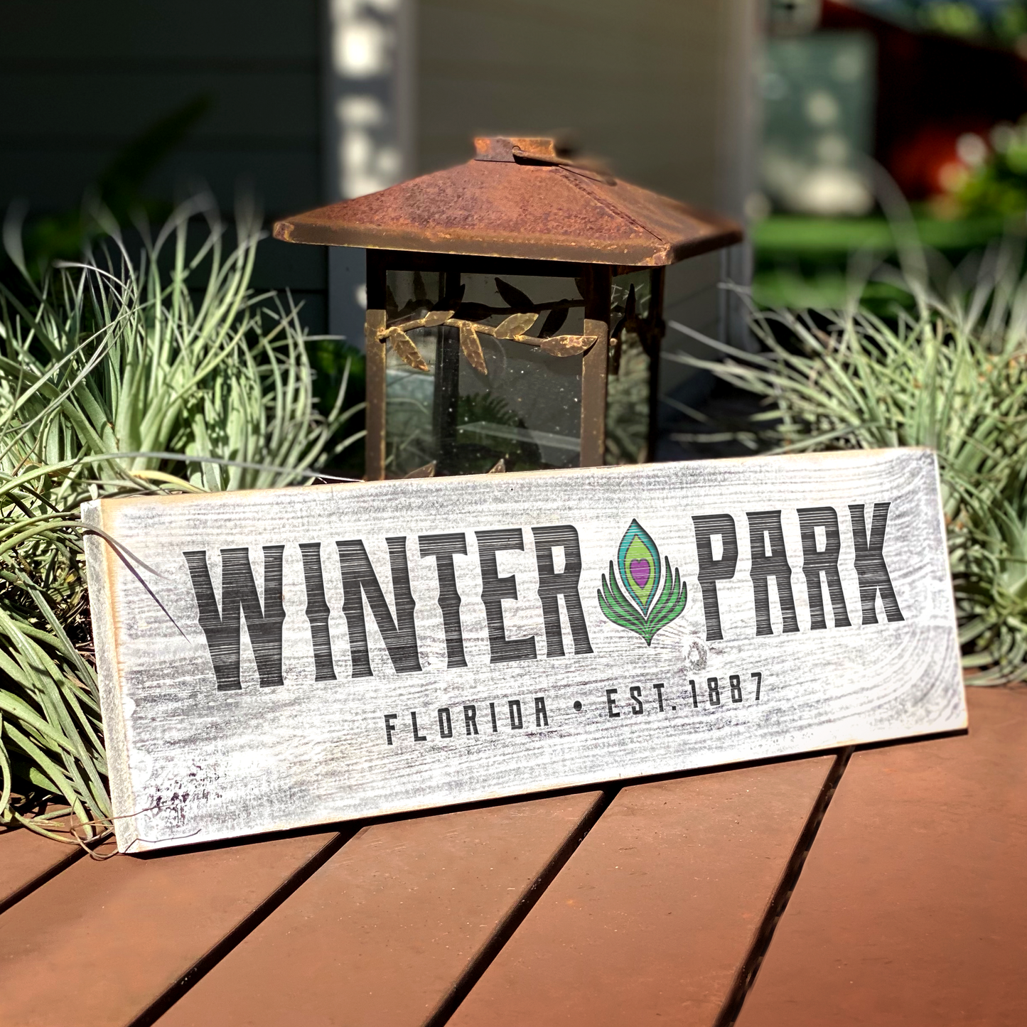 Winter Park FL EST. 1887 - Handcrafted Artisan Wood Sign - A. B. Newton and Company