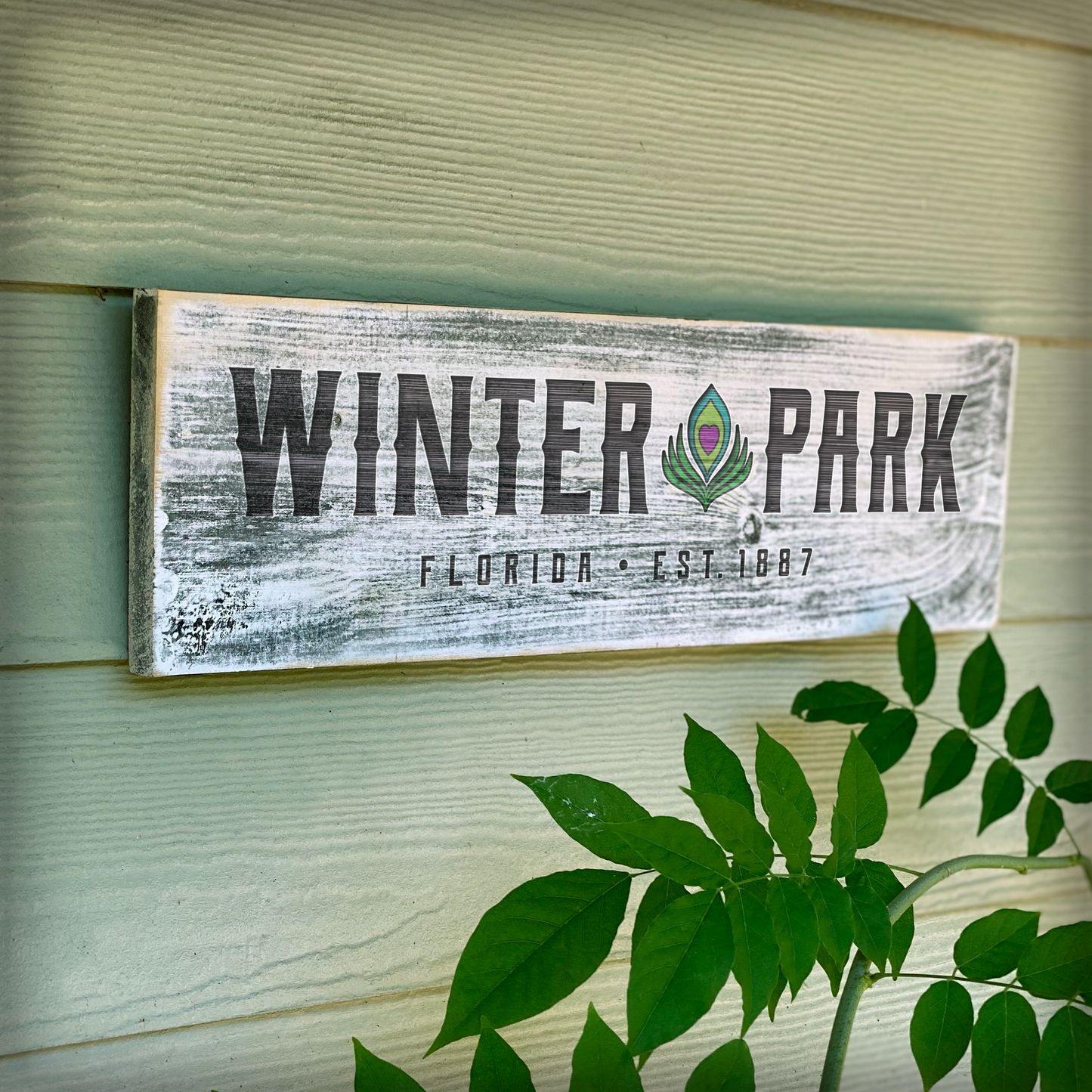 Winter Park FL EST. 1887 - Handcrafted Artisan Wood Sign - A. B. Newton and Company