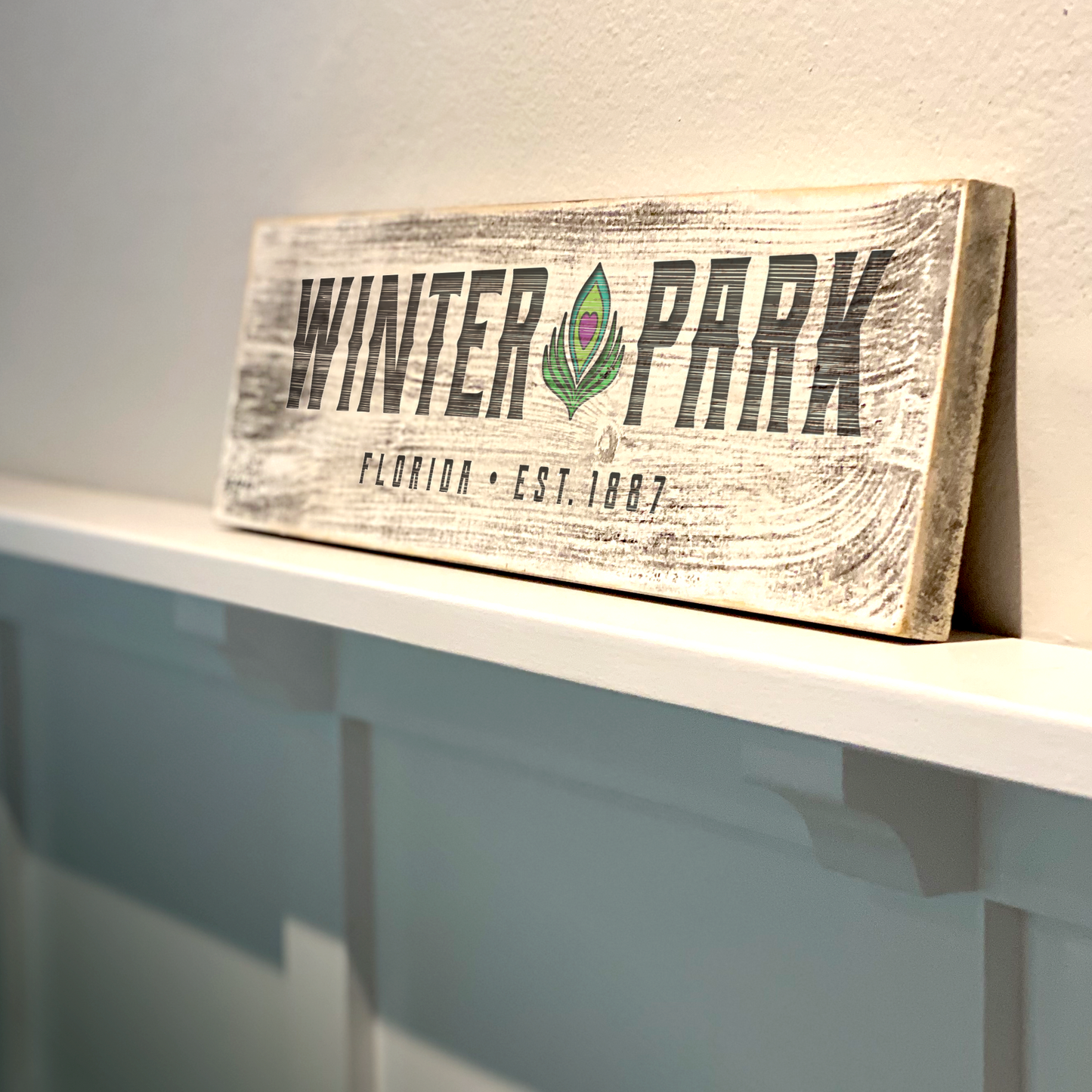 Winter Park FL EST. 1887 - Handcrafted Artisan Wood Sign - A. B. Newton and Company
