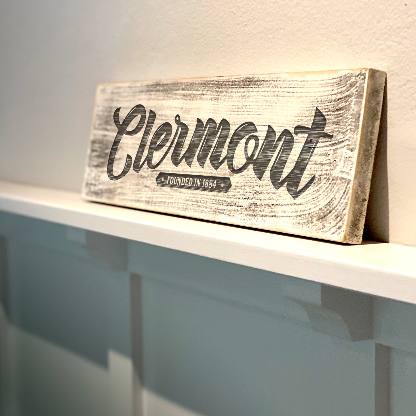 Clermont FL - Handcrafted Artisan Wood Sign
