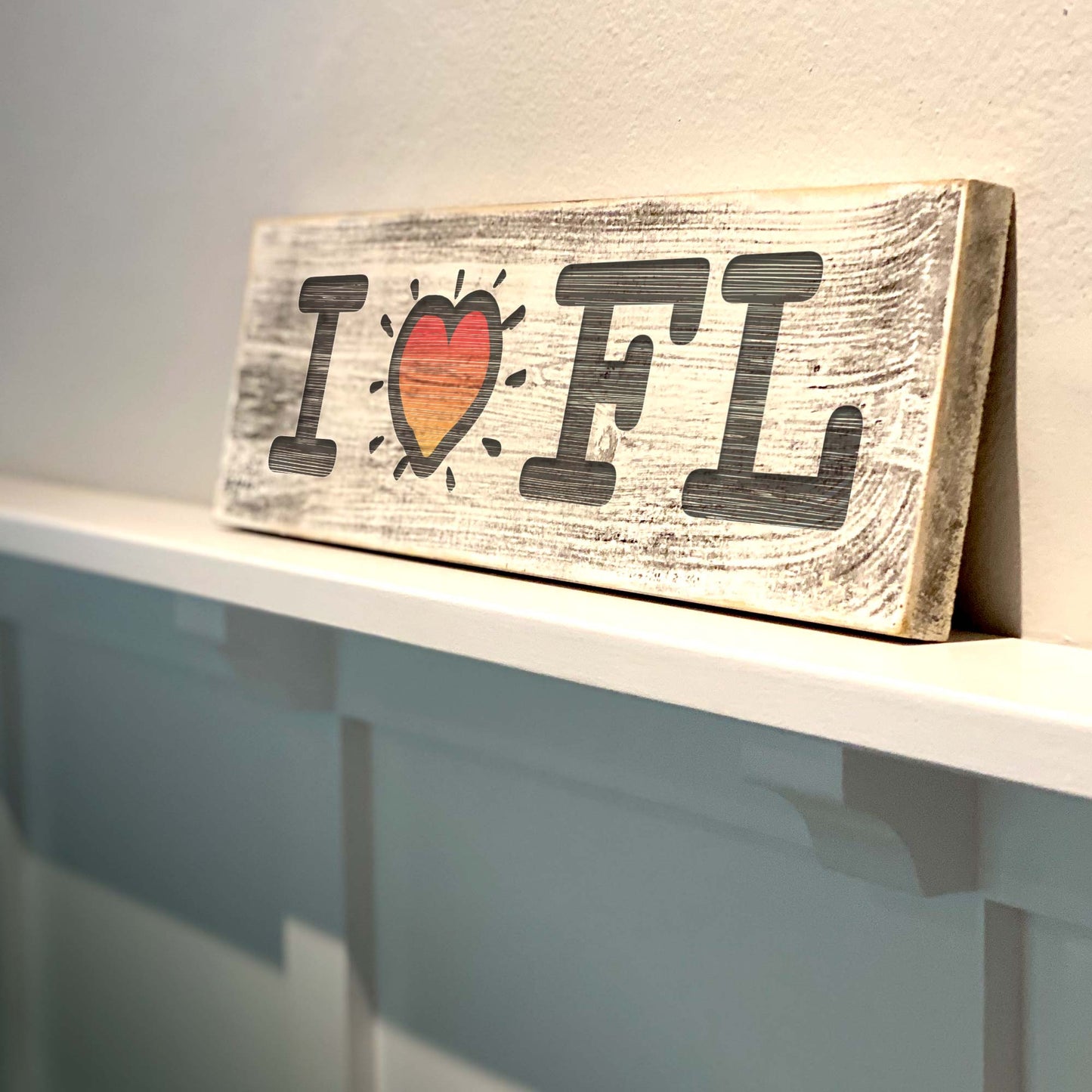 I Heart Florida - Handcrafted Artisan Wood Sign