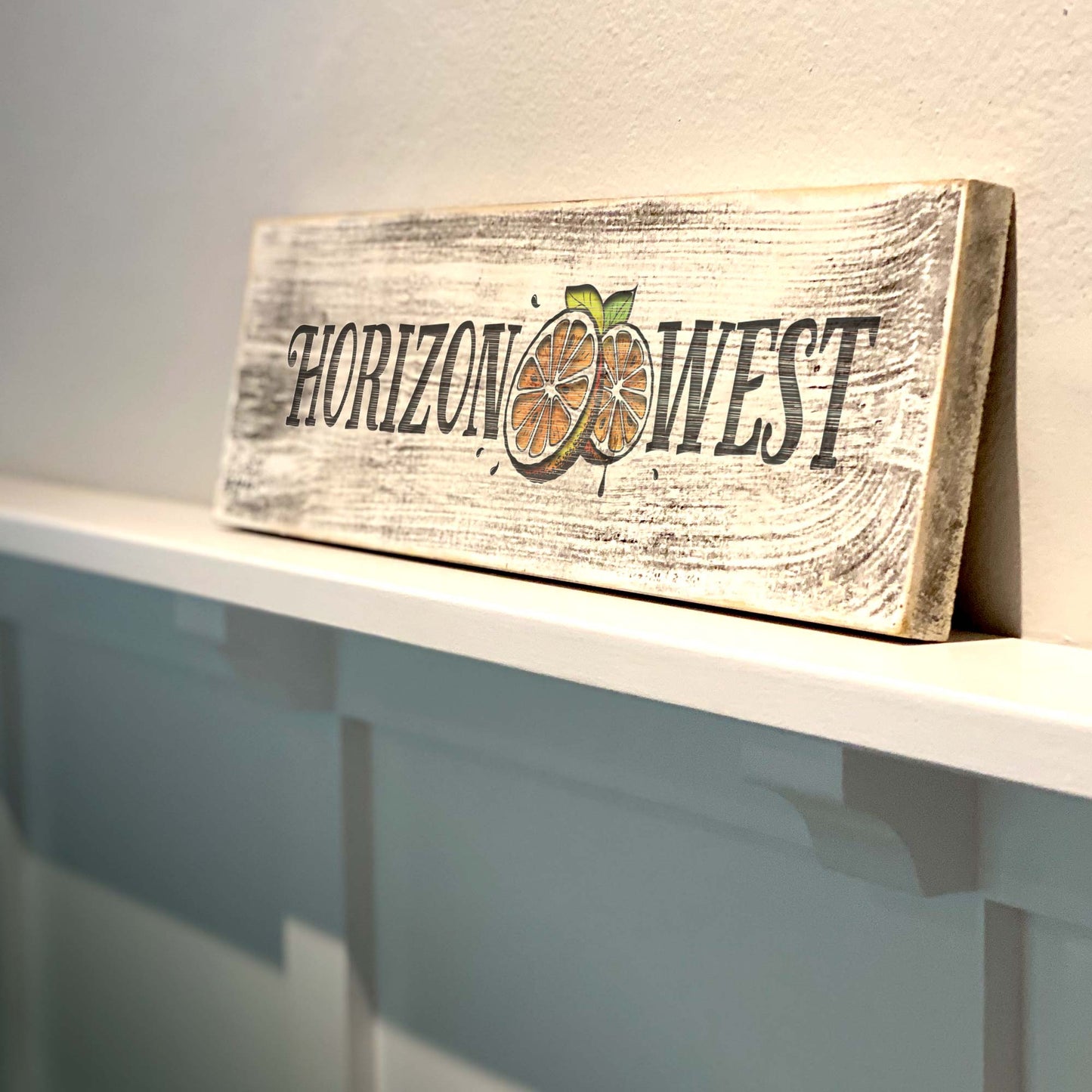 Horizon West - Handcrafted Artisan Wood Sign - A. B. Newton and Company