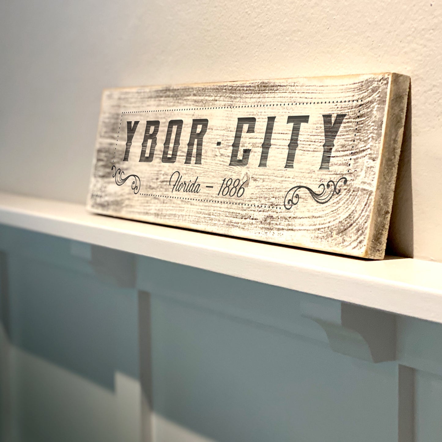 Ybor City FL - Handcrafted Artisan Wood Sign