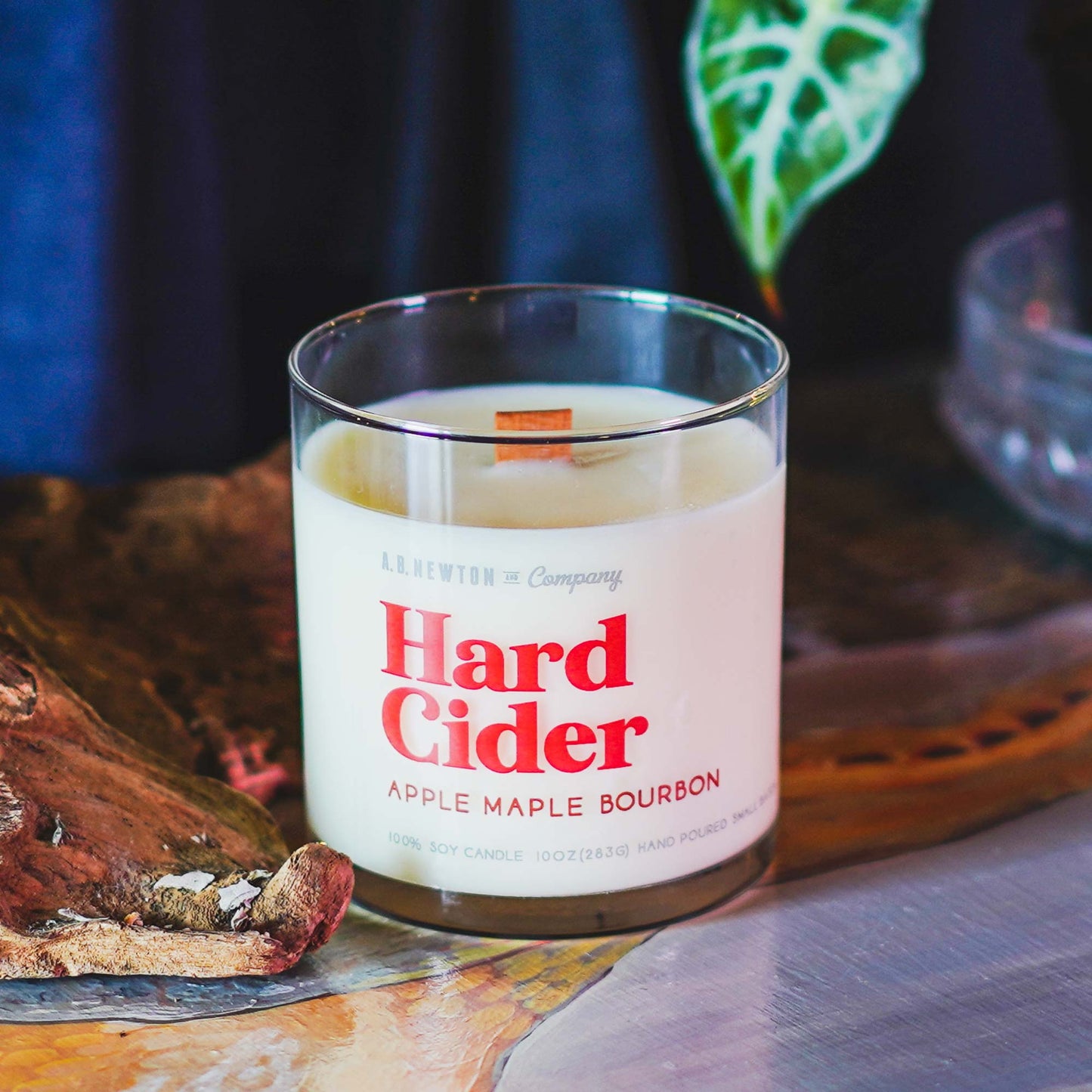 Hard Cider Apple Maple Bourbon Scented Soy Candle Hand Poured Small Batch