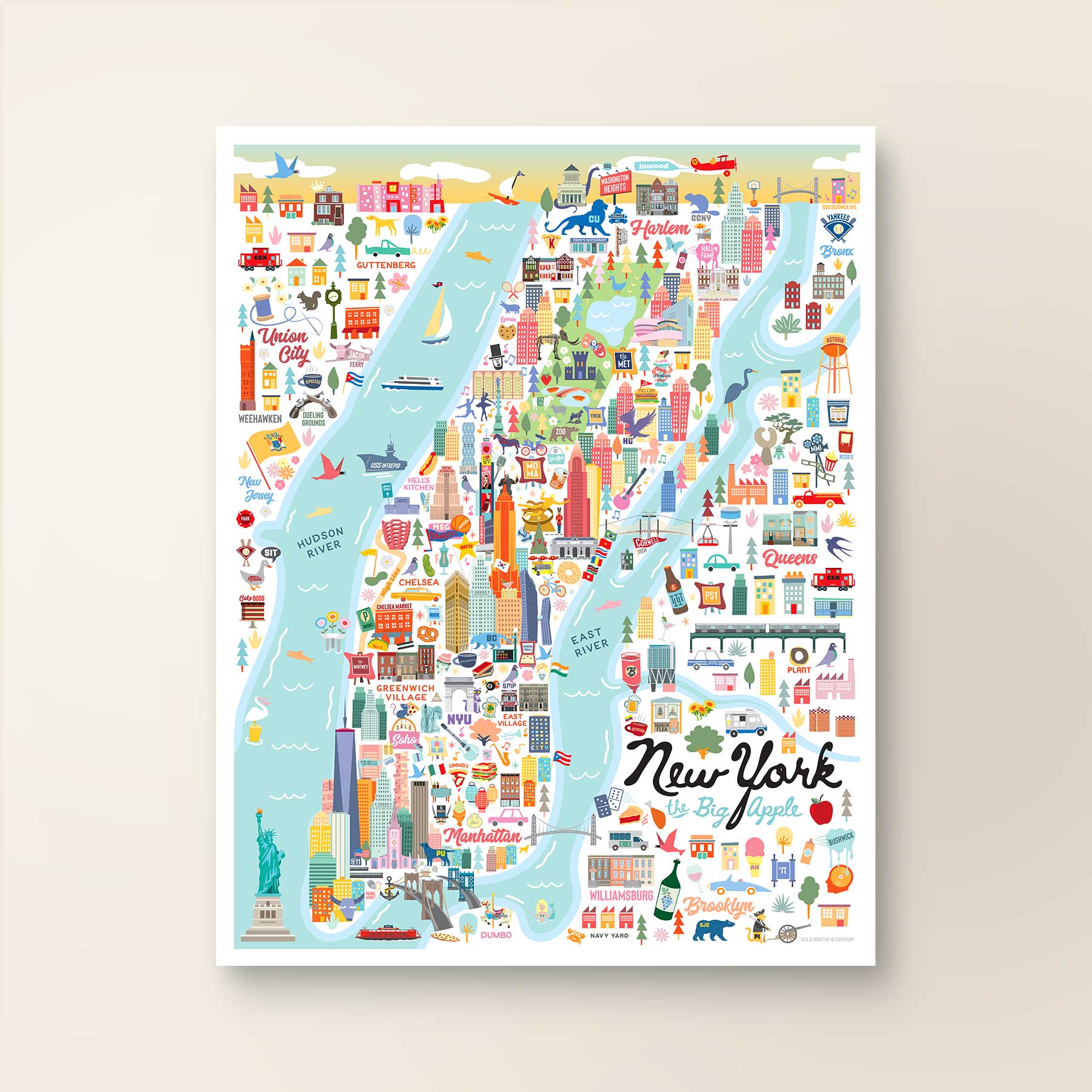 New York Sign Framed Print