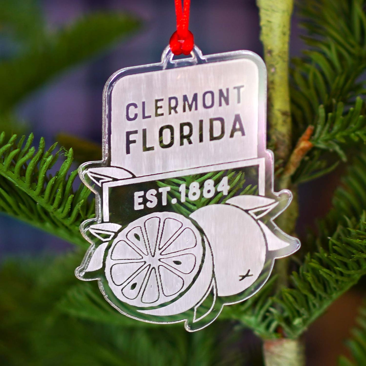 Clermont Florida Orange | Limited Edition Acrylic Ornament