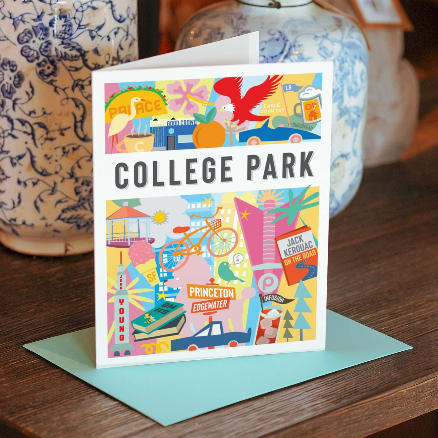 College Park Greeting Card | Montage | Single and 8 Pack - A. B. Newton and Company