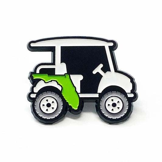 Florida Golf Cart | Collectible Enamel Pins - A. B. Newton and Company