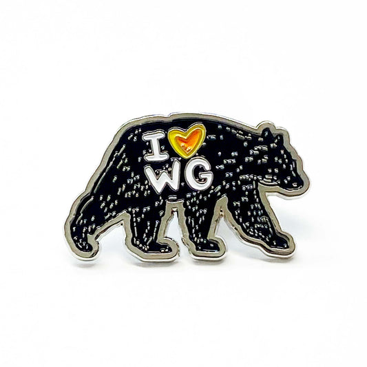 I Love Winter Garden Bear | Collectible Enamel Pins - A. B. Newton and Company