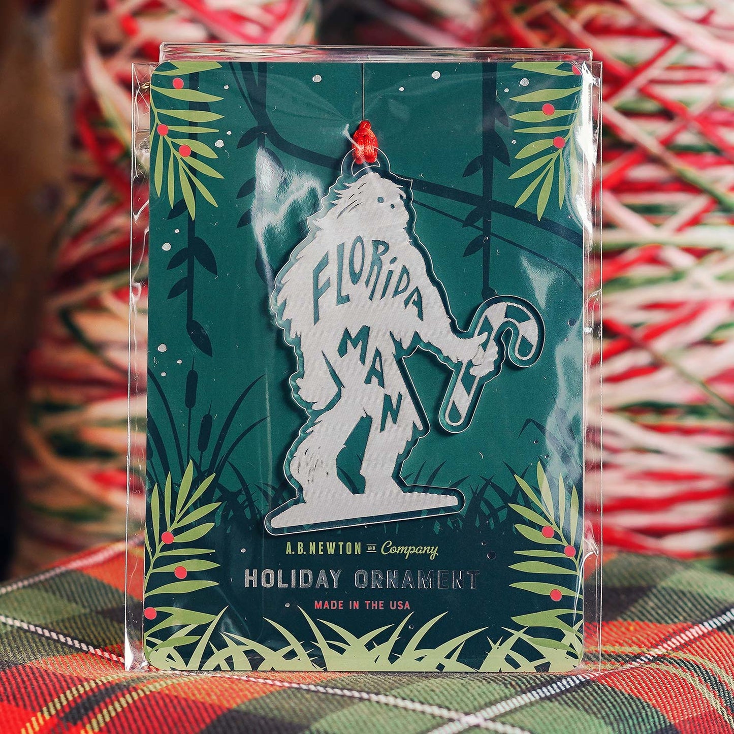 Florida Man Candy Cane | Limited Edition Acrylic Ornament - A. B. Newton and Company