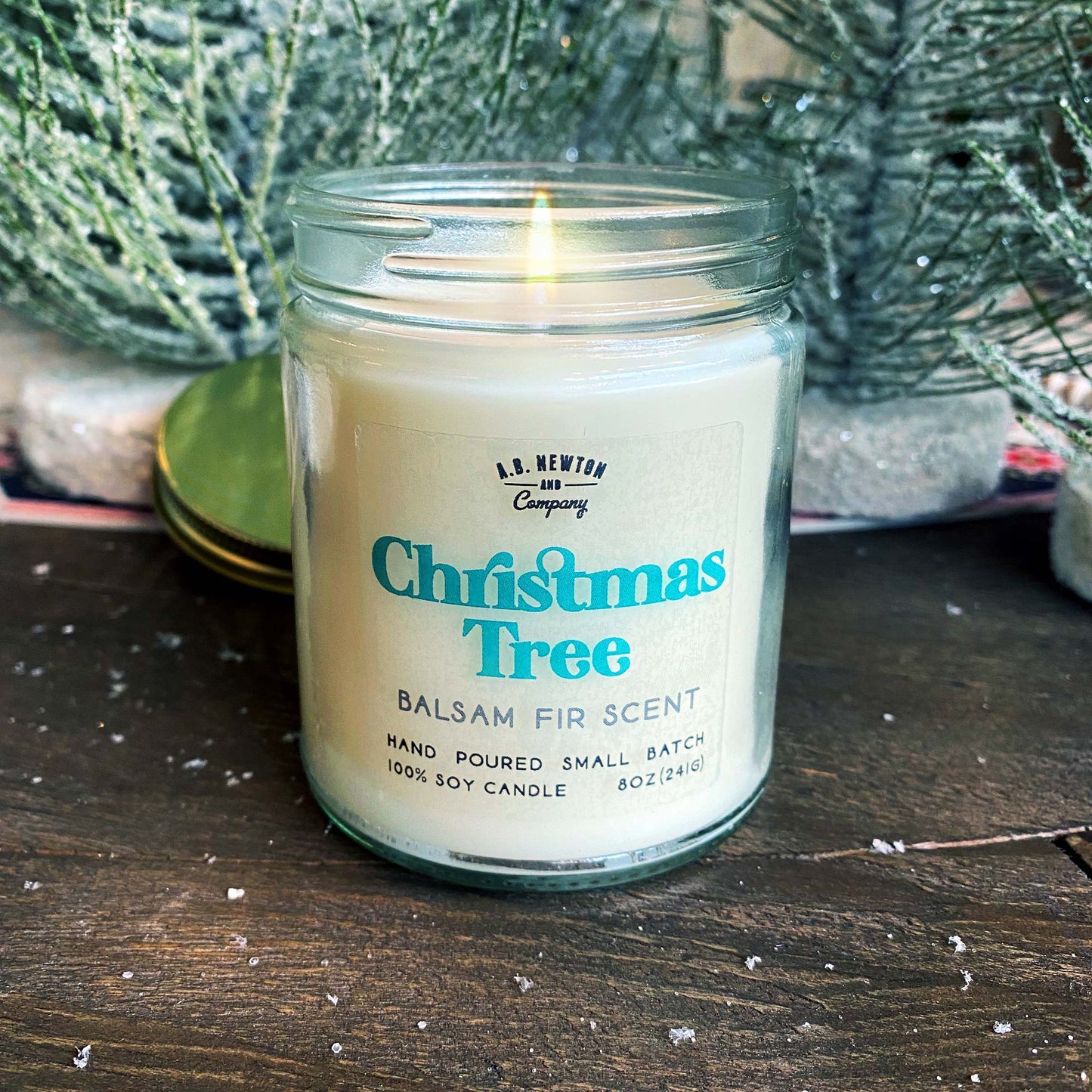 Christmas Tree Holiday Soy Candle - A. B. Newton and Company