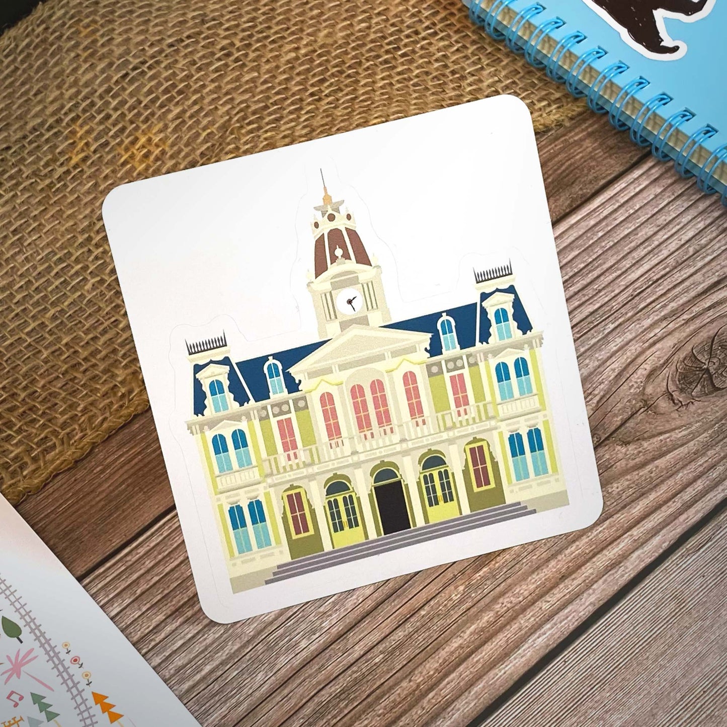Hall Of Presidents Kiss Cut Sticker | Theme Park Series