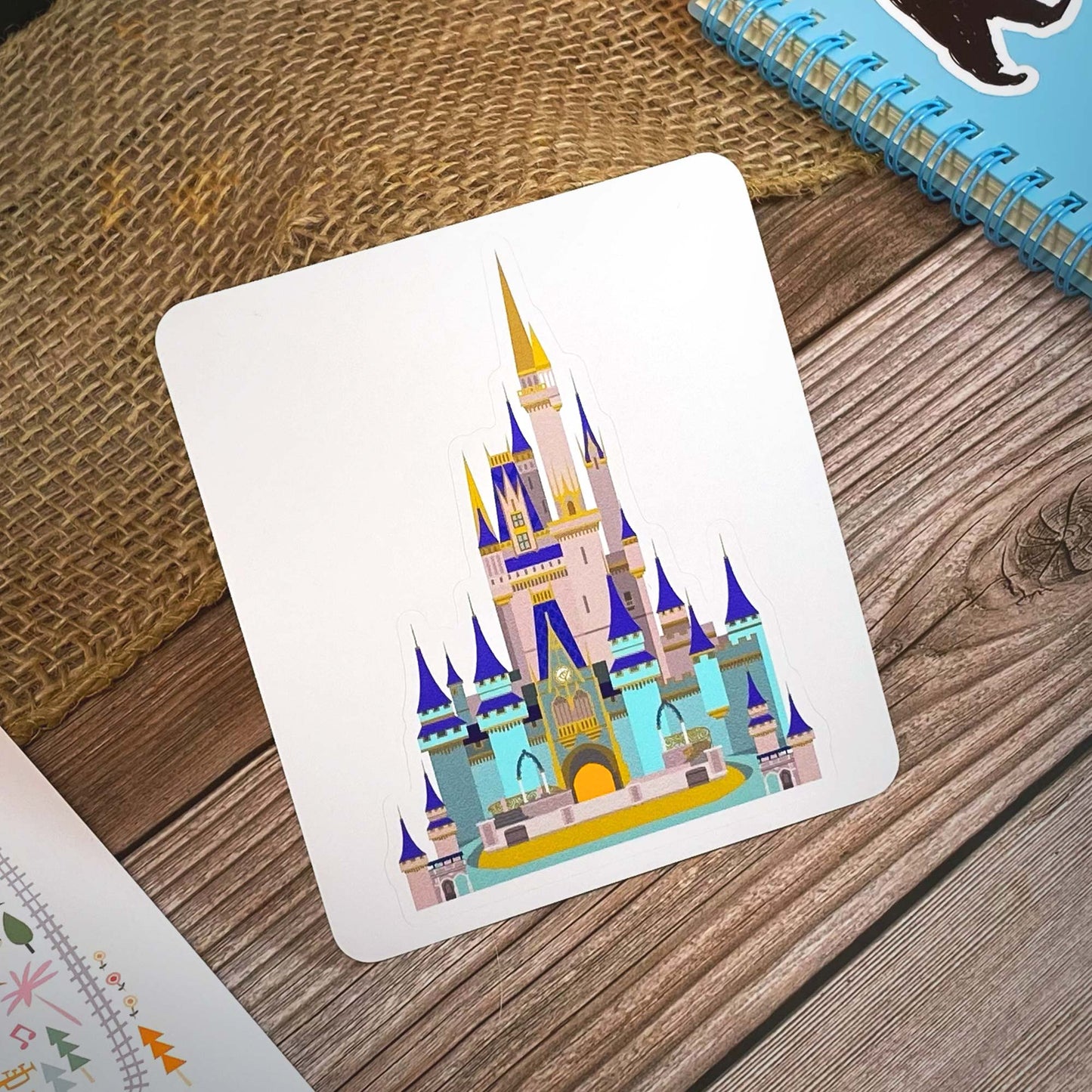 Princess Castle Kiss Cut Sticker | Theme Park Series