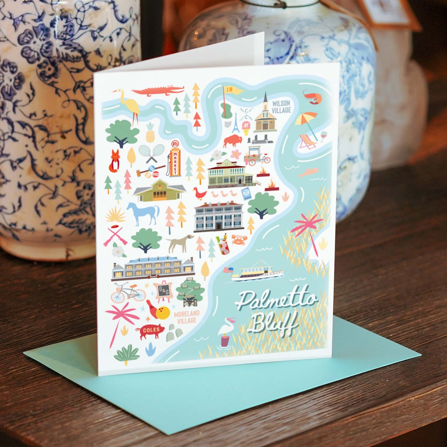 Palmetto Bluff Greeting Card - A. B. Newton and Company