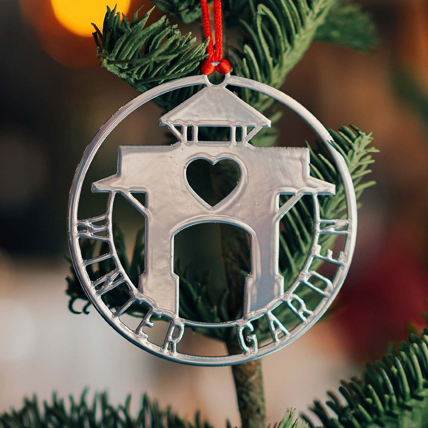 Winter Garden Garden Clock Tower | Limited Edition Metal Ornament