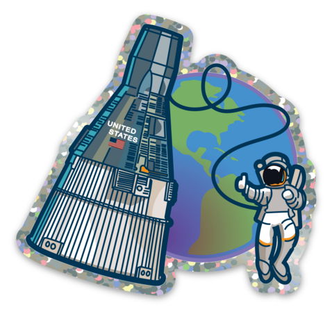 Glitter Gemini IV 1965 | A Space Inspired Sticker