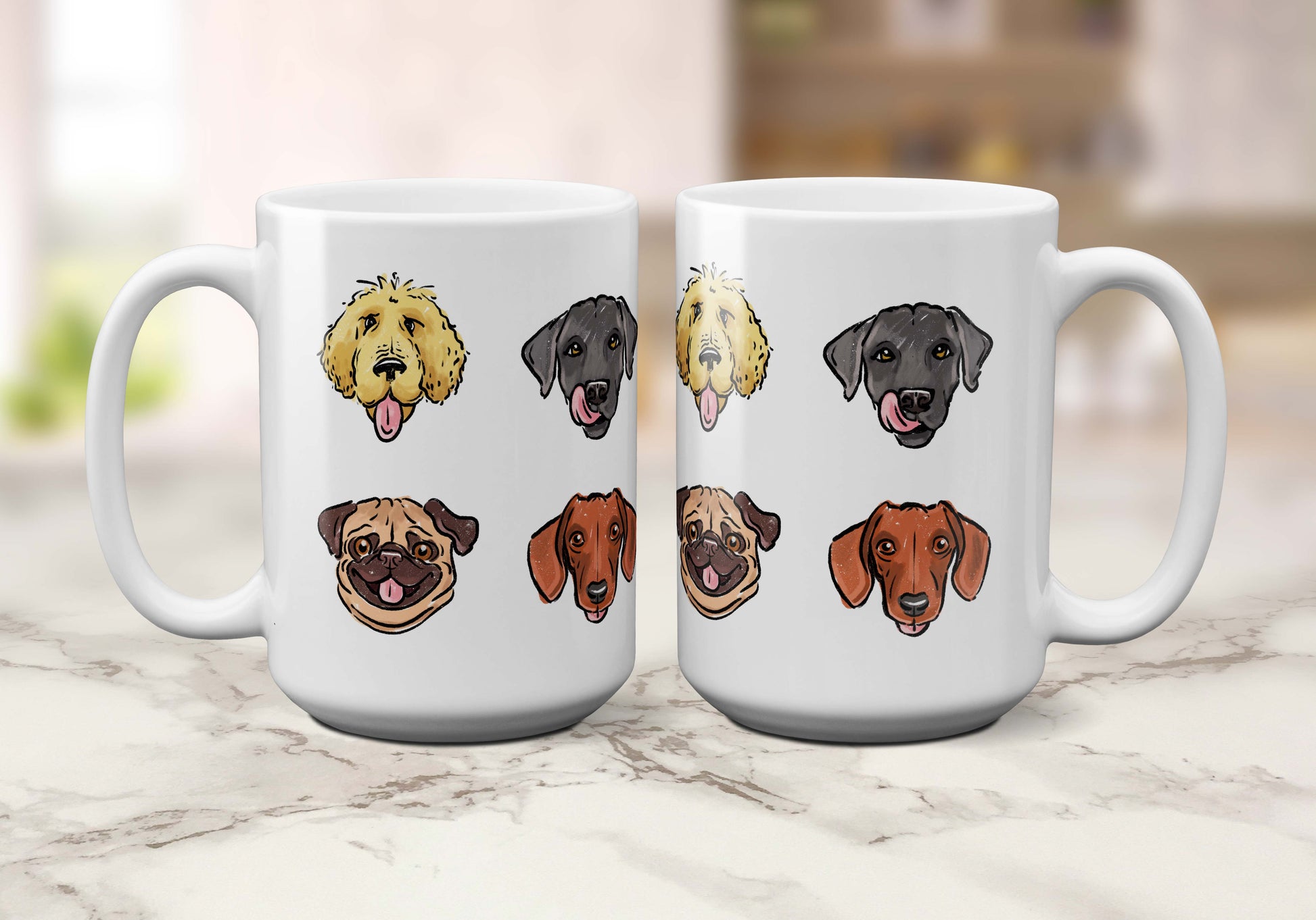 Dog Lovers Dog Picture Coffee Mugs Custom Photo Dog Portrait