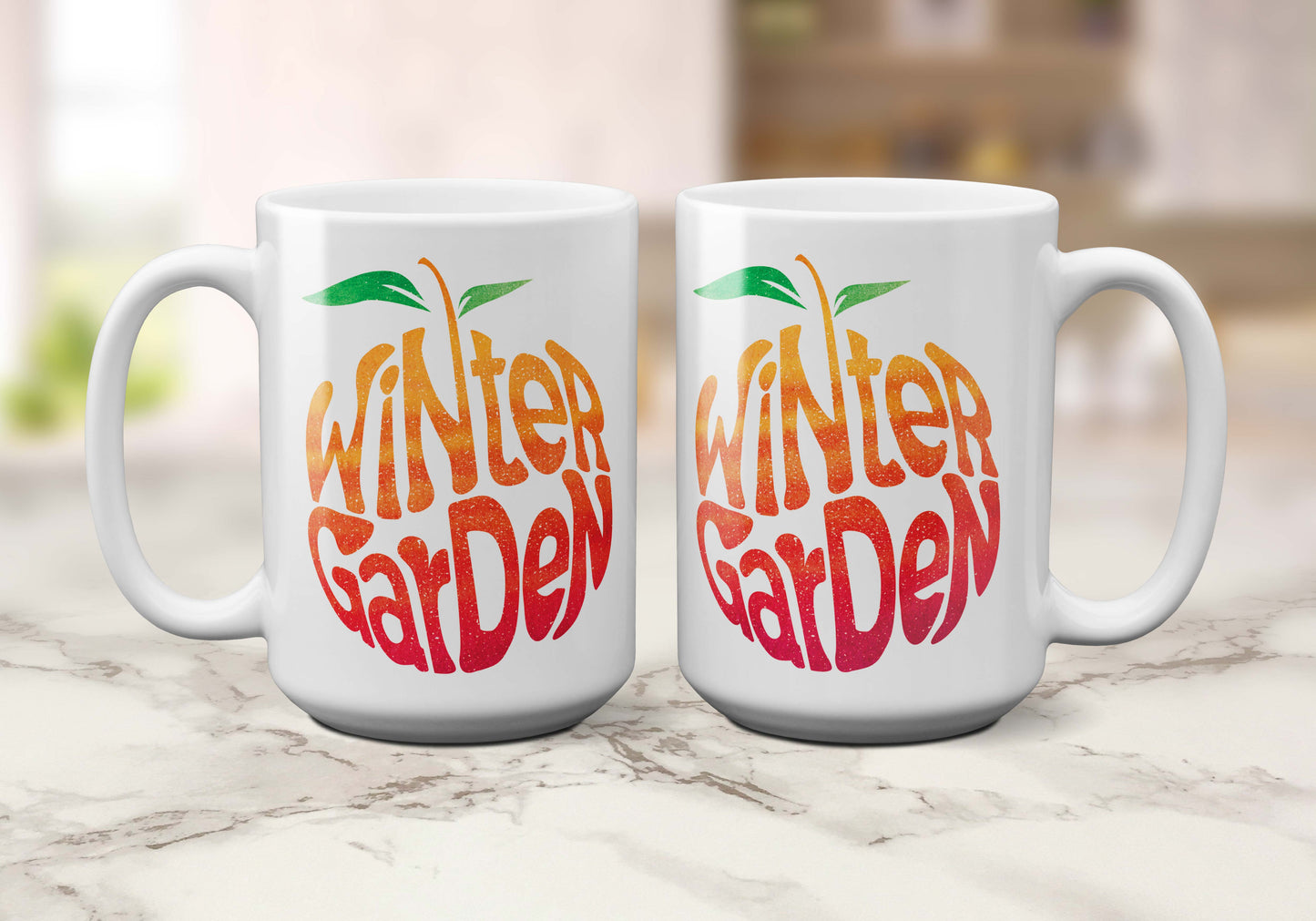 Winter Garden Orange | Coffee Mug