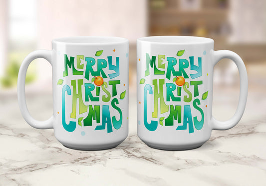 Merry Christmas | 15oz Holiday Coffee Mug