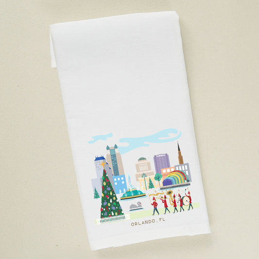 Orlando Christmas Cheer | Holiday Tea Towel