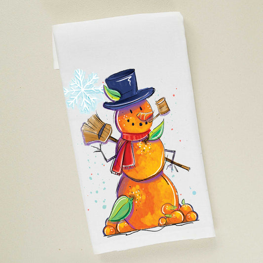 Florida Snowman | Holiday Tea Towel