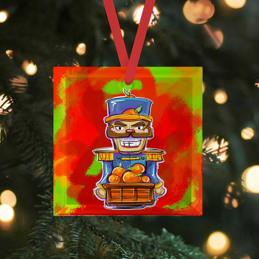 Florida Nutcracker | Glass Holiday Ornament