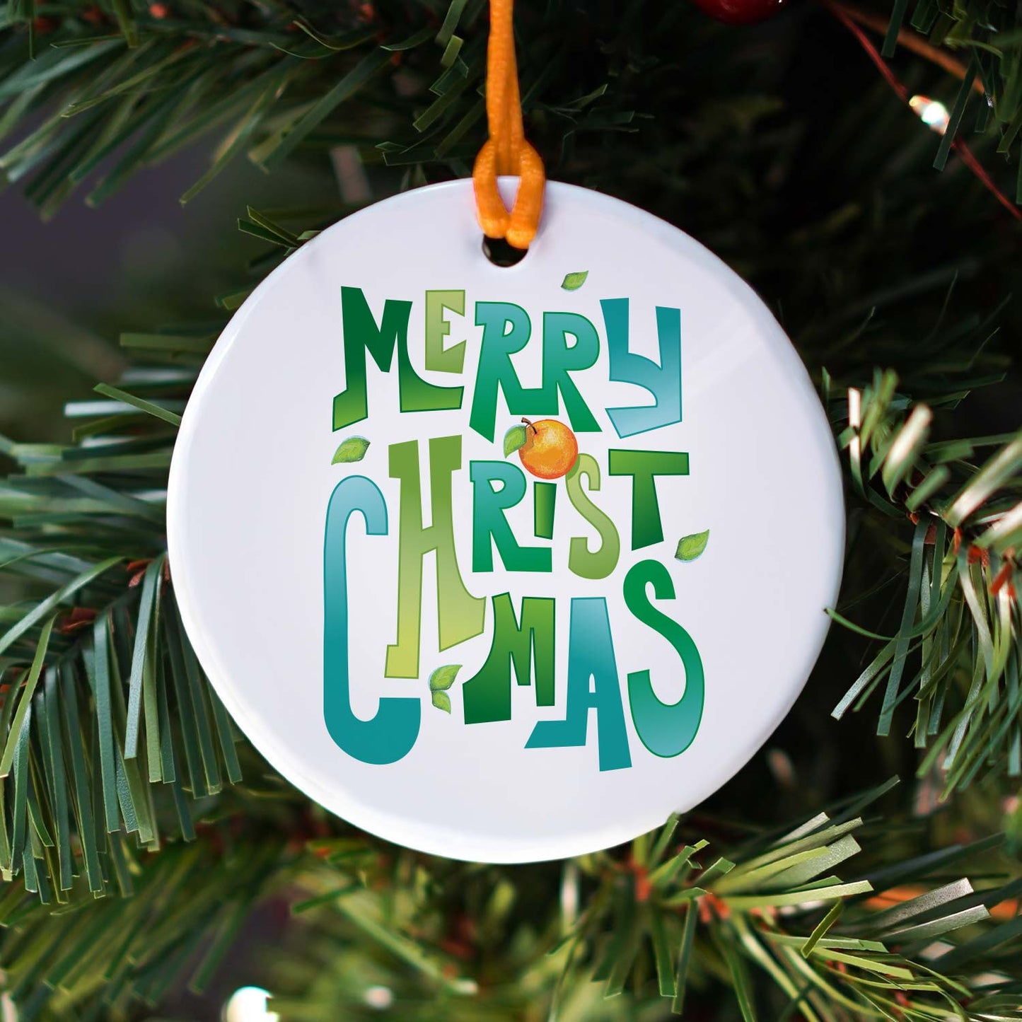 Merry Christmas | Ceramic Holiday Ornament | Limited Edition