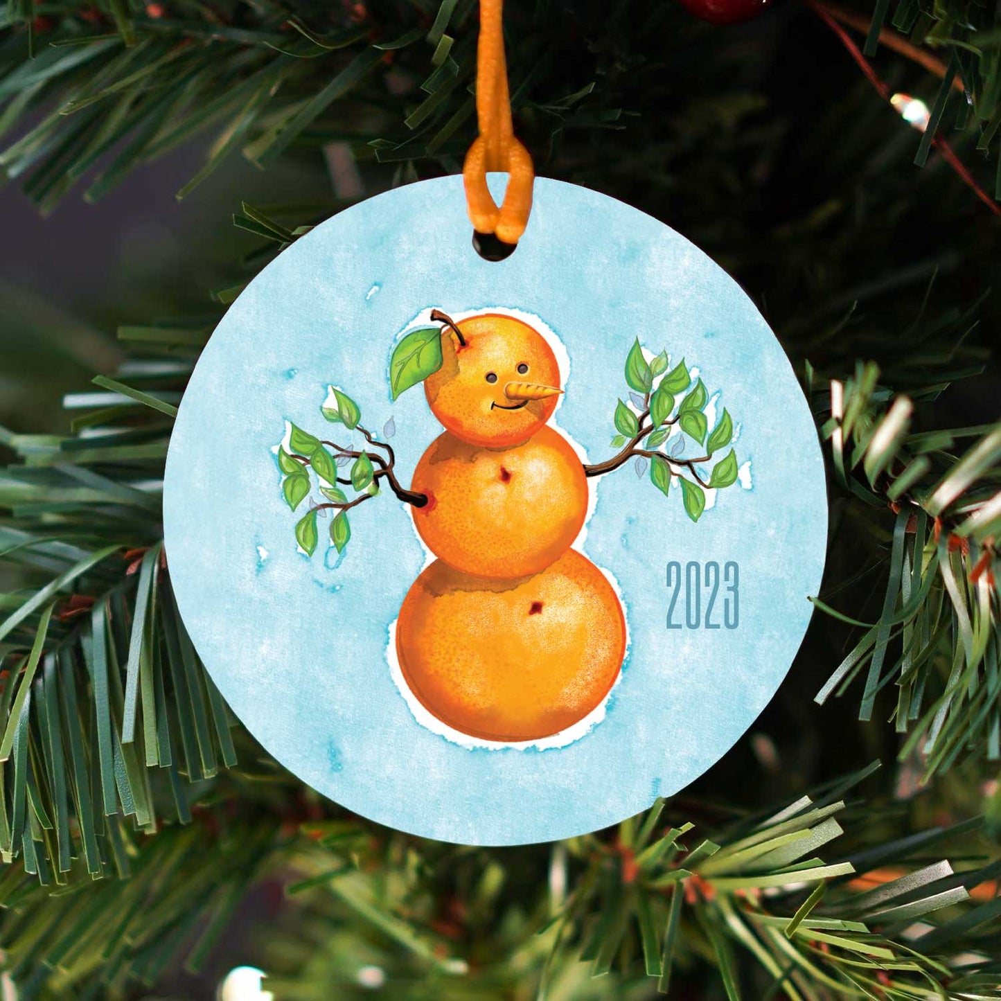 Florida Snowman | Ceramic Holiday Ornament | Limited Edition