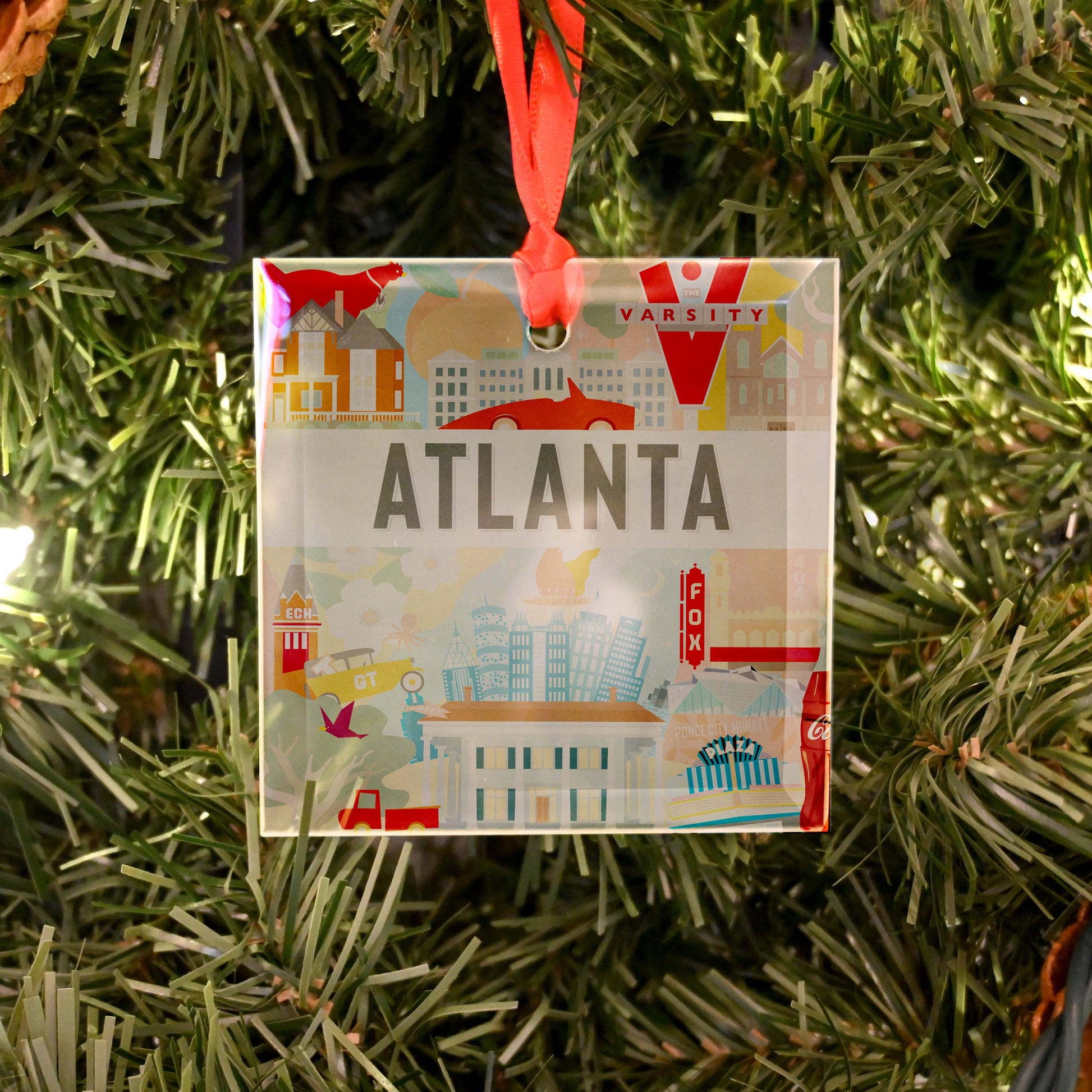 Atlanta Montage | Glass Holiday Ornament - A. B. Newton and Company