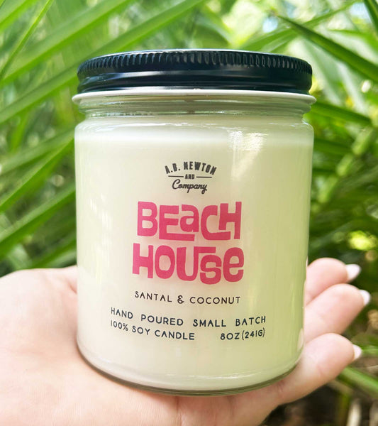 Beach House | 8oz Soy Candle | Hand Poured