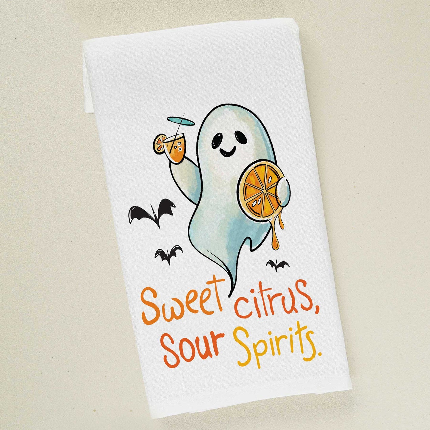 Citrus & Spirits | Halloween Tea Towel