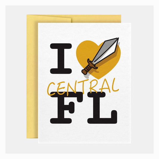 I Heart Central Florida | Collegiate Series | Greeting Card