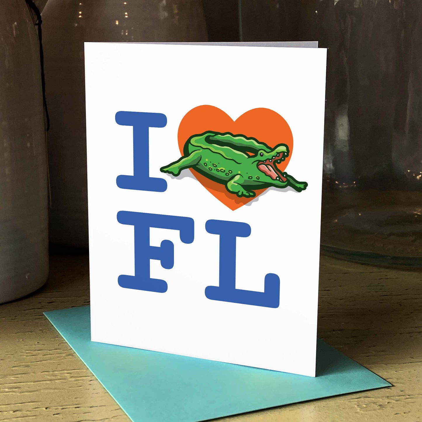 I Heart FL Gator | Collegiate Series | Greeting Card