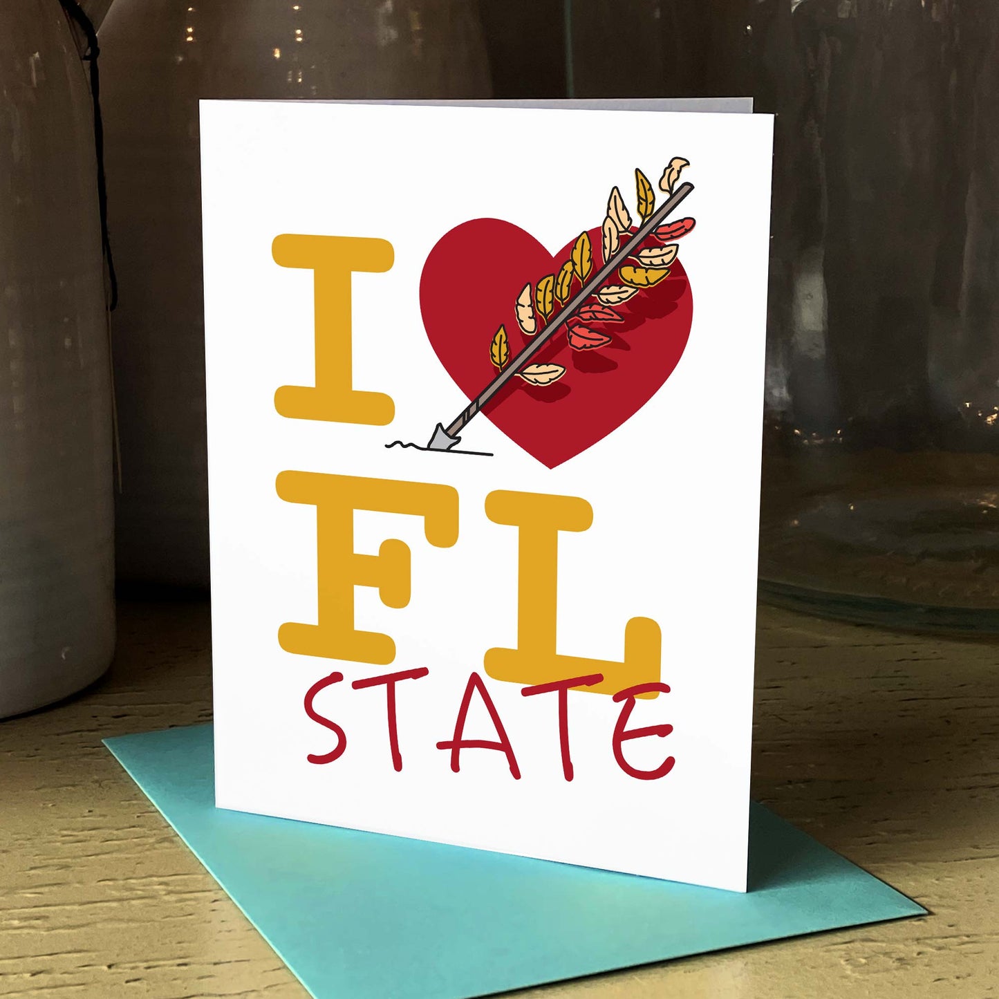 I Heart FL State | Collegiate Series | Greeting Card