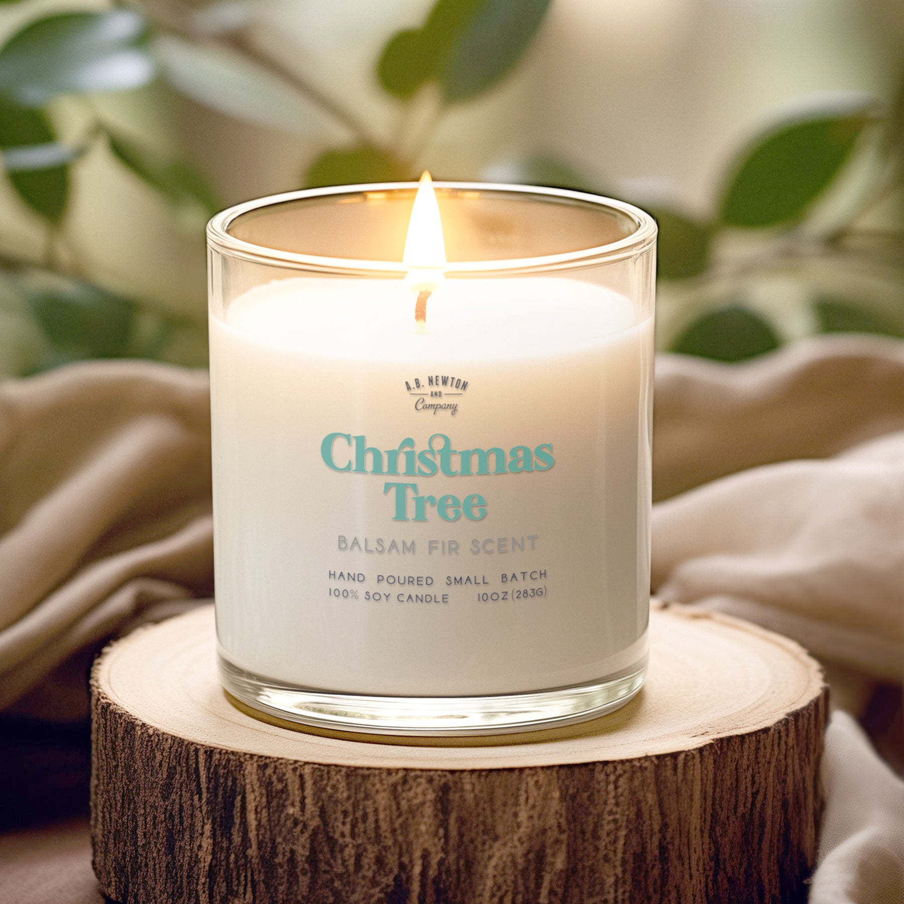Christmas Tree Holiday | 10oz Soy Candle | Holiday Candle - A. B. Newton and Company
