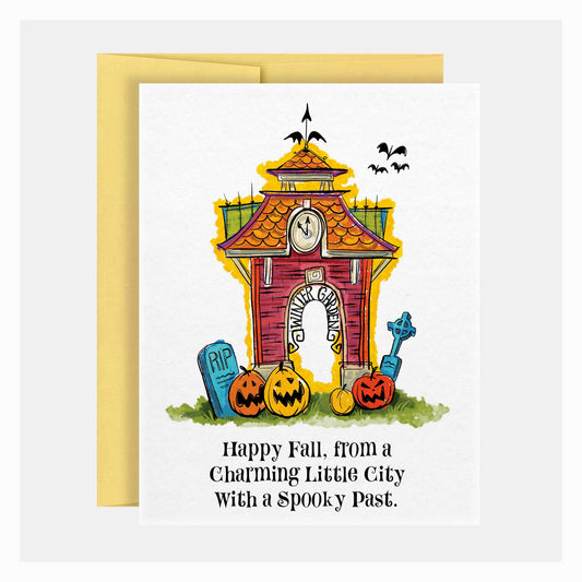Charming Spooky Past | Halloween Greeting Card
