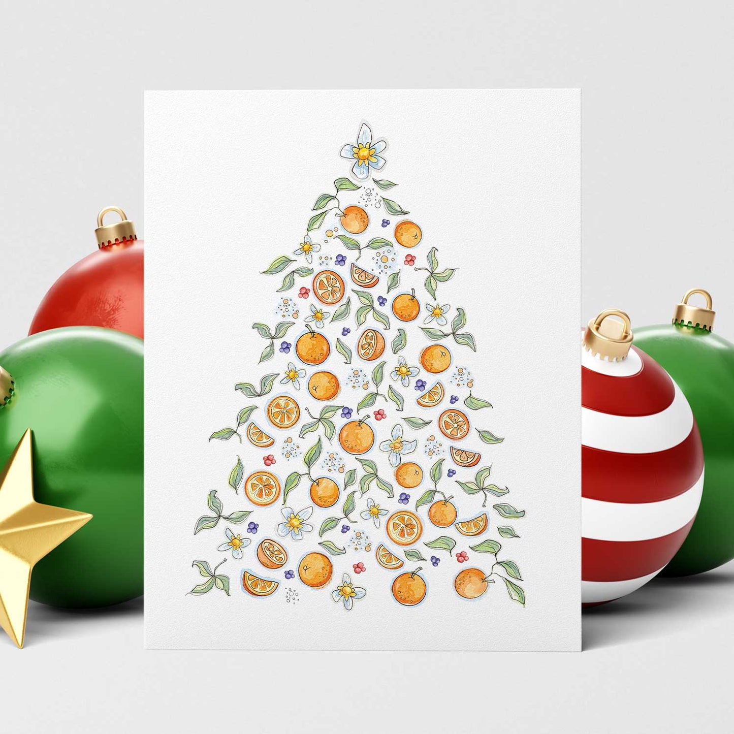Citrus Christmas Tree | Christmas Cards - A. B. Newton and Company