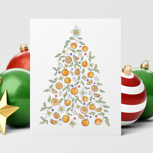 Citrus Christmas Tree | Christmas Cards - A. B. Newton and Company