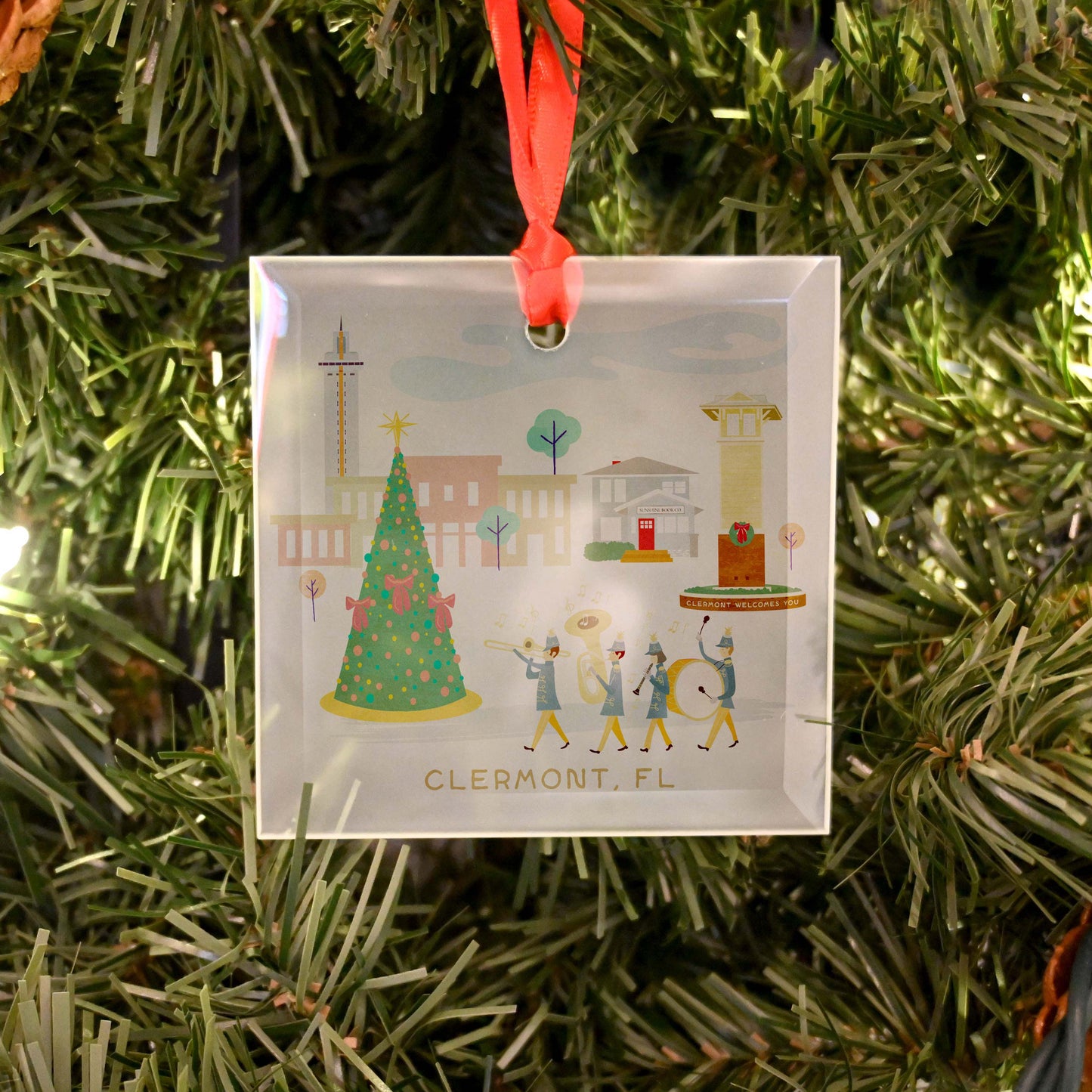 Clermont Christmas Cheer | Glass Holiday Ornament - A. B. Newton and Company