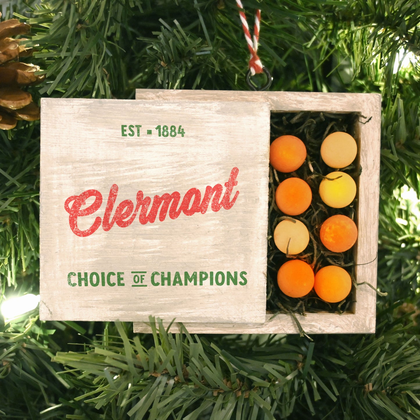 Clermont Orange Crate | Handmade Ornament | Limited Edition