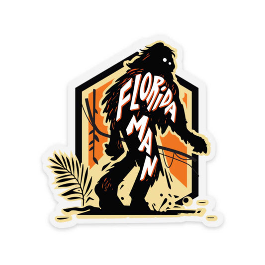 Clear Florida Man | A Florida Inspired Sticker