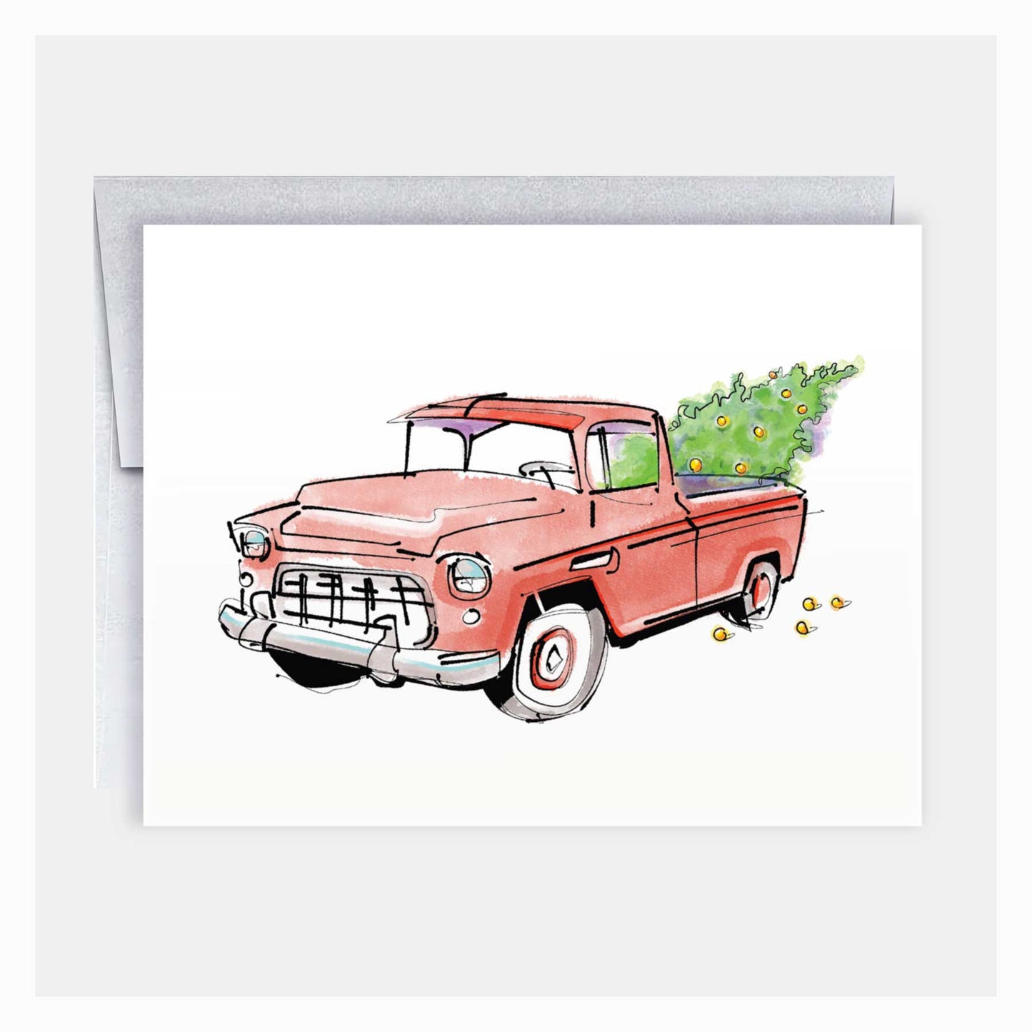 Jolly Red Truck | Christmas Cards