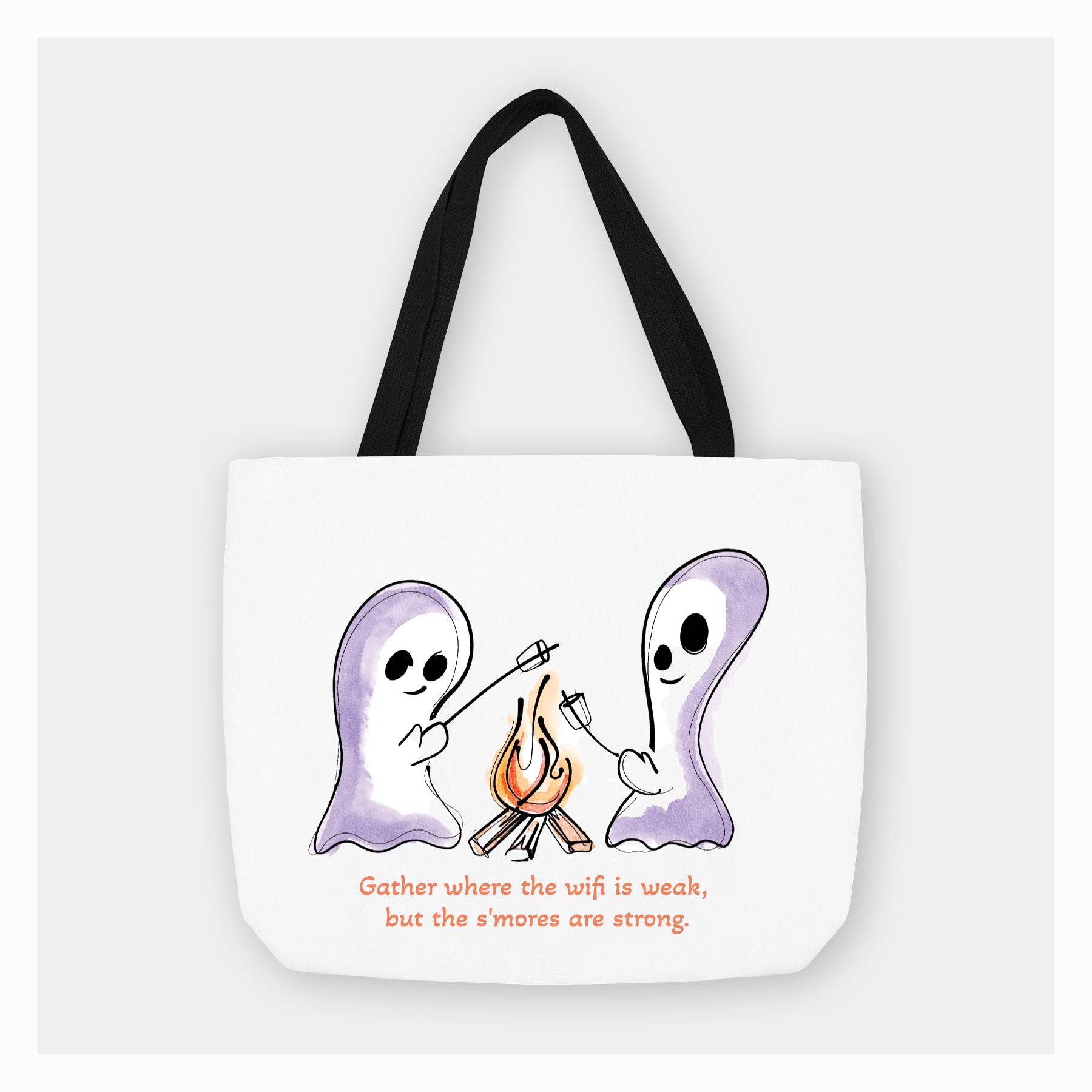 Ghosts, S'mores & Wifi | Tote Bag - A. B. Newton and Company