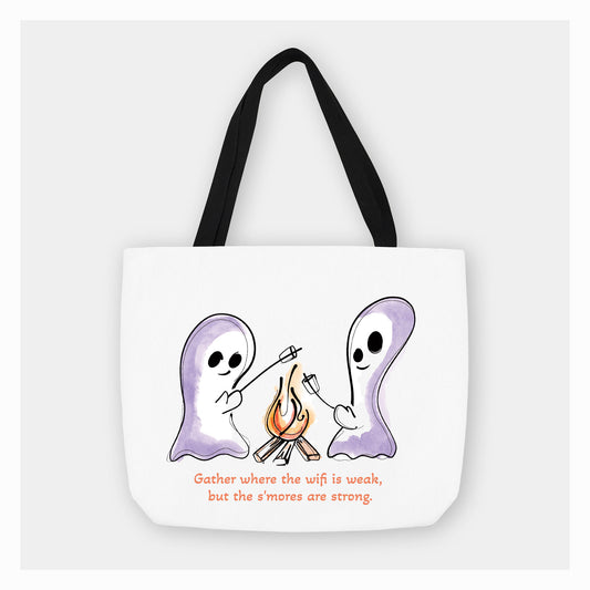 Ghosts, S'mores & Wifi | Tote Bag - A. B. Newton and Company