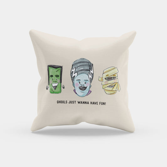 Ghouls Just Wanna Have Fun | Throw Pillow - A. B. Newton and Company