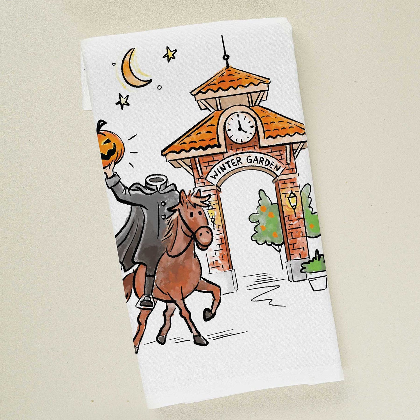 Happy Haunting | Halloween Tea Towel