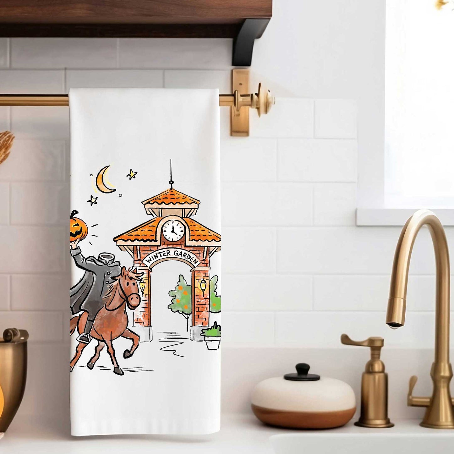Happy Haunting | Halloween Tea Towel