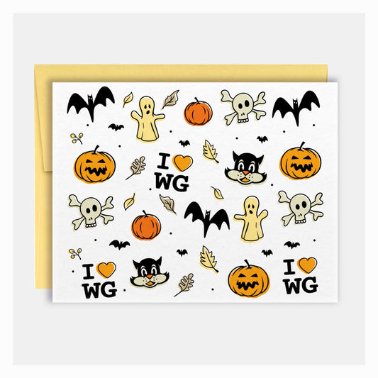 Harvest Pattern | Halloween Greeting Card