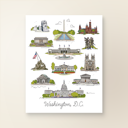 Washington D.C. Collage | Washington D.C. Landmark Series